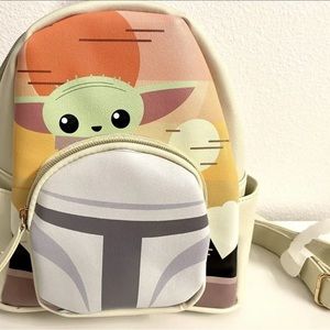 New Licensed Disney Star Wars Mandalorian Baby Yoda Mini Backpack-Dani Nicole
